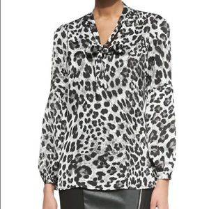 MICHAEL MICHAEL KORS Yesler leopard print blouse